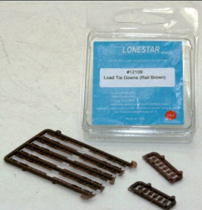 Lonestar Models 12109 Load Tie Downs Rail Brown