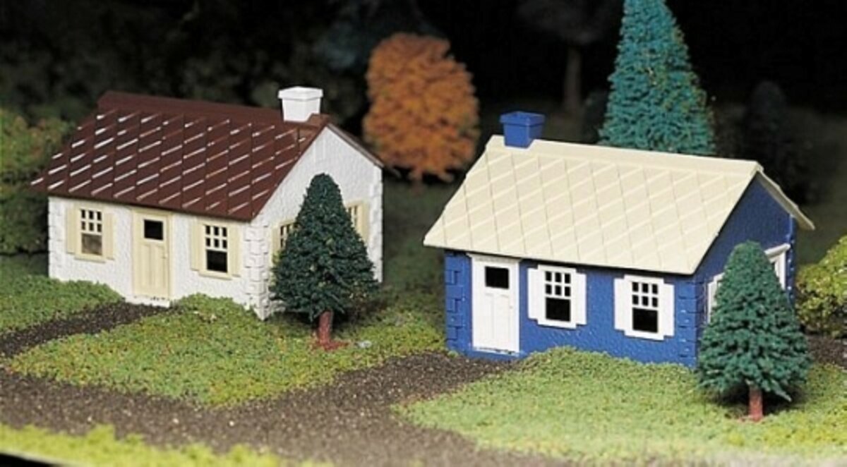 Plasticville 45608 O Cape Cod Houses Building Kit (Box of 2)