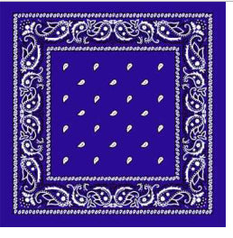American Craftsman 104 Blue Paisley Bandana