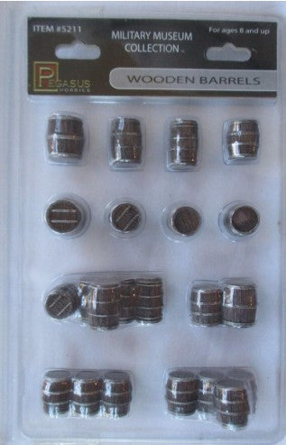 Pegasus Hobby 5211 Military Museum Collection Wooden Barrels 28mm
