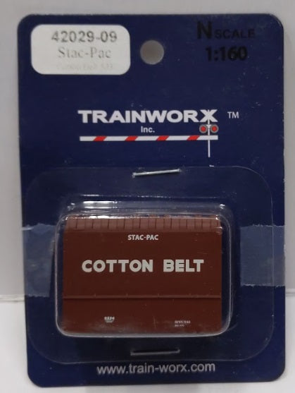Trainworx Inc. 42029-09 N Scale Cotton Belt 20' Stac-Pac Container
