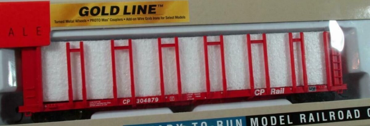 Walthers 932-3164 HO Pulpwood Flat Canadian Pacific #304879 Gold Line