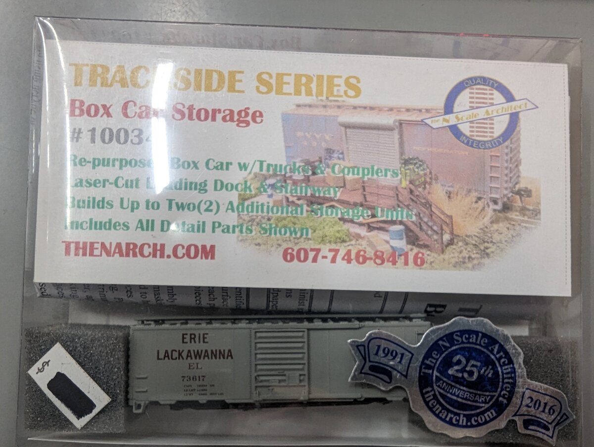 The N Scale Architect 10034 N Trackside Series - Box Car Storage Kit