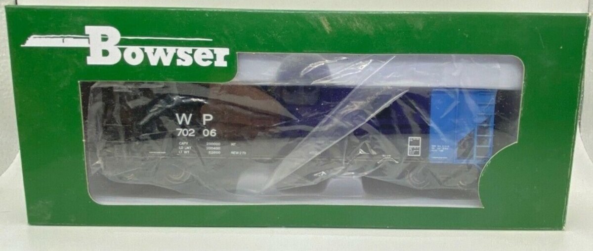 Bowser 41536 HO Western Pacific Blue Rotary End 100 Ton Hopper Car Kit  # 70206
