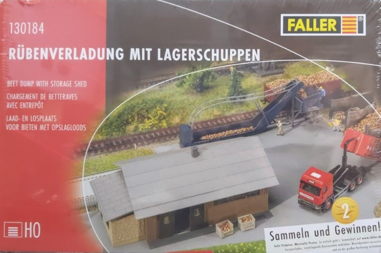 Faller 130184 HO Beet Dump W/Storage Shed Kit