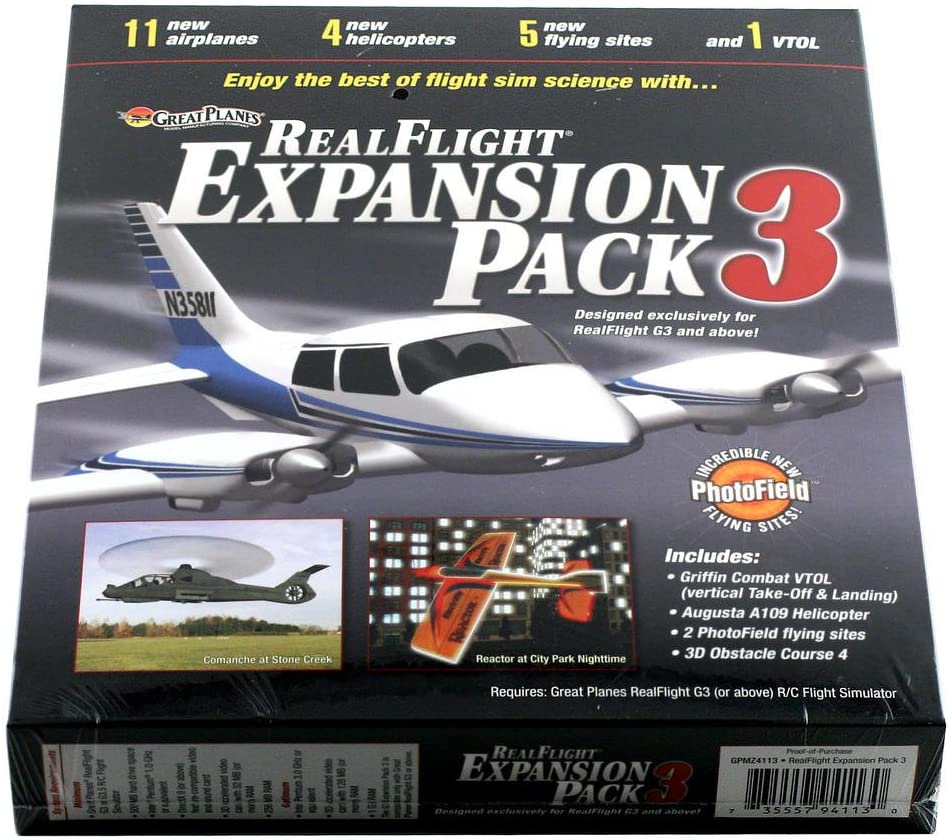 Great s GPMZ4113 RealFlight G3 and Above Expansion Pack 3 Aircraft Kit