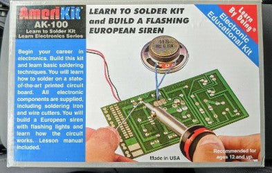 Elenco Electronics AK-100 Learn to Solder and Build a Flashing Siren Kit