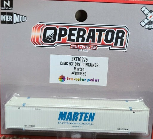 Scale Trains SXT10275 N Marten CIMC 53' Dry Container # 800389