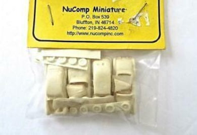 NuComp Miniatures 304 N Scale Cars Unpainted Resin Kit (Pack of 4)