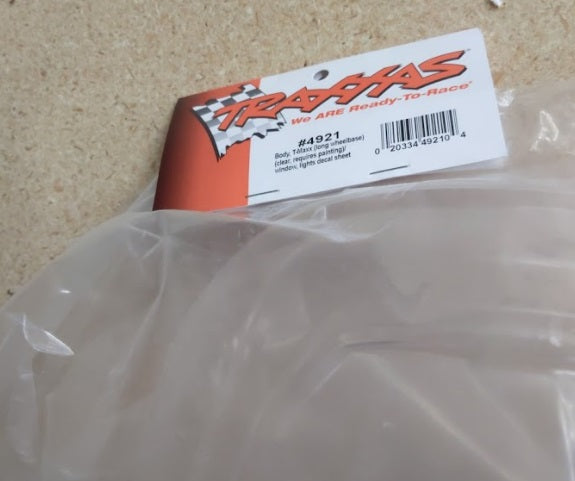 Traxxas 4921 Body, T-Maxx (Long Wheelbase) (Clear, Requires Painting)
