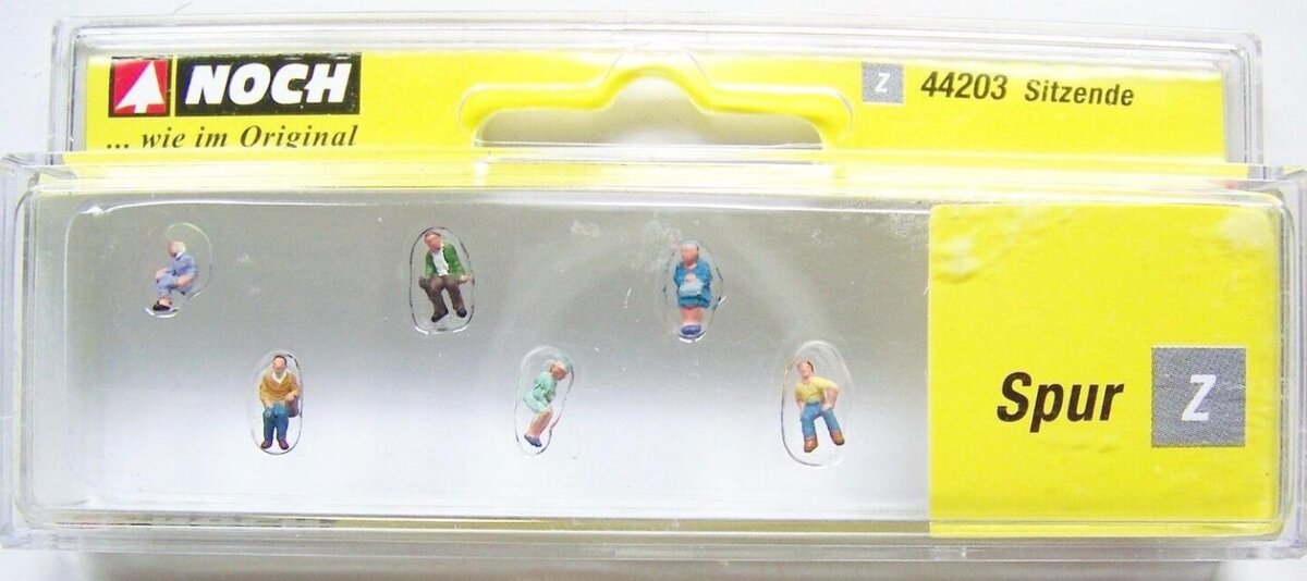 Noch 44203 Z Seated People Figures (Set of 6)