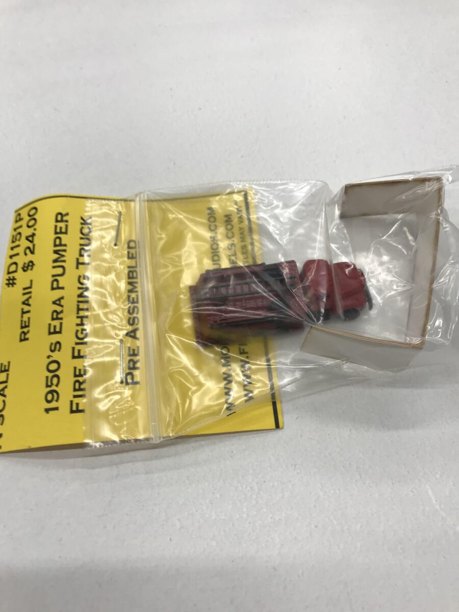 Model Tech Studios D1151P N Built Up 1950's Fire Fighting Equpiment
