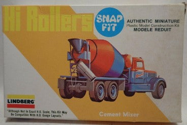 Lindberg 1025 HO Hi Rollers Cement Mixer Model Kit