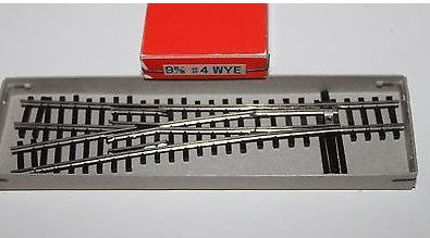 Shinohara Track 507 N Gauge 9mm #4 Wye Switch Single Piece of Track