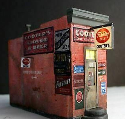 Downtown Deco 57 O Scale Cooter's Liqours Store Building Kit