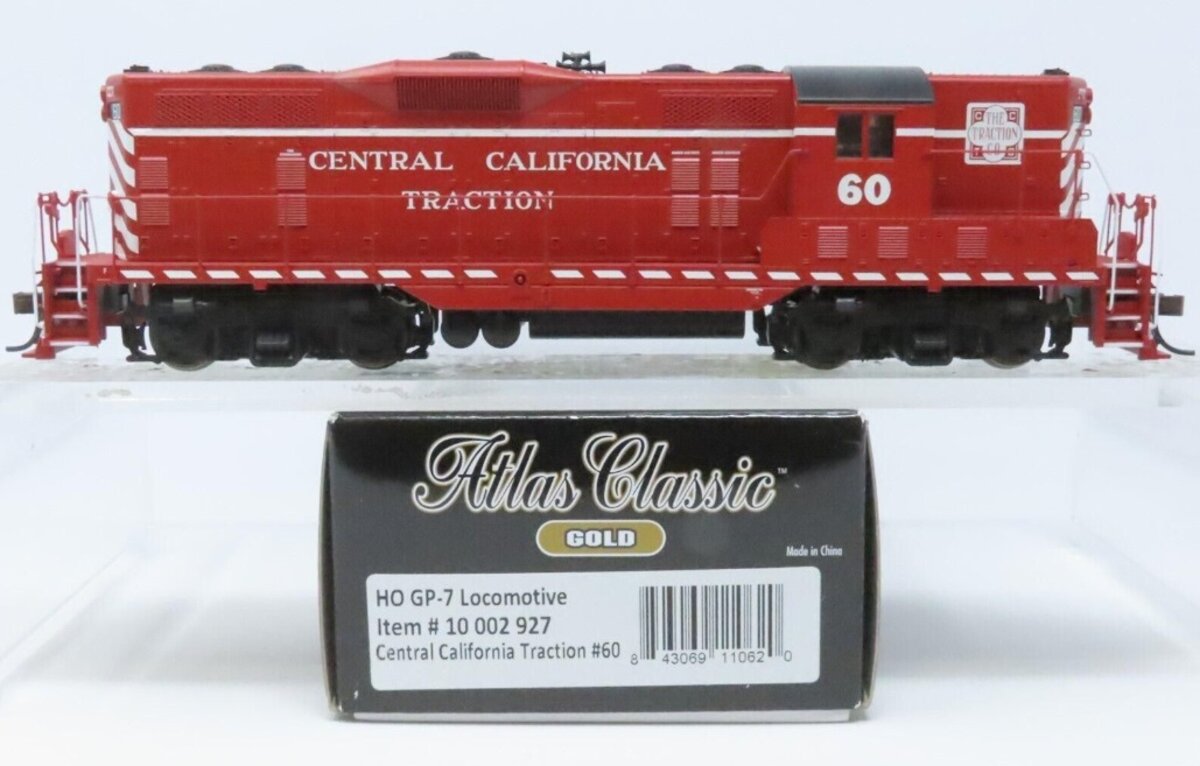 Atlas 10002927 HO Central California Traction GP-7 Diesel Loco W/DCC/Sound #60