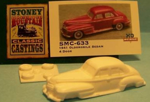 Stoney Mountain SMC-633 HO 1941 Oldsmobile Sedan 4 Door Unpainted Resin Kit