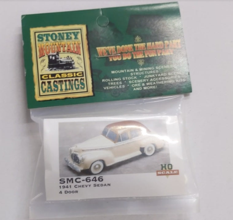 Stoney Mountain SMC-646 HO Classic Castings 1941 4 Door Chevy Sedan Resin Kit