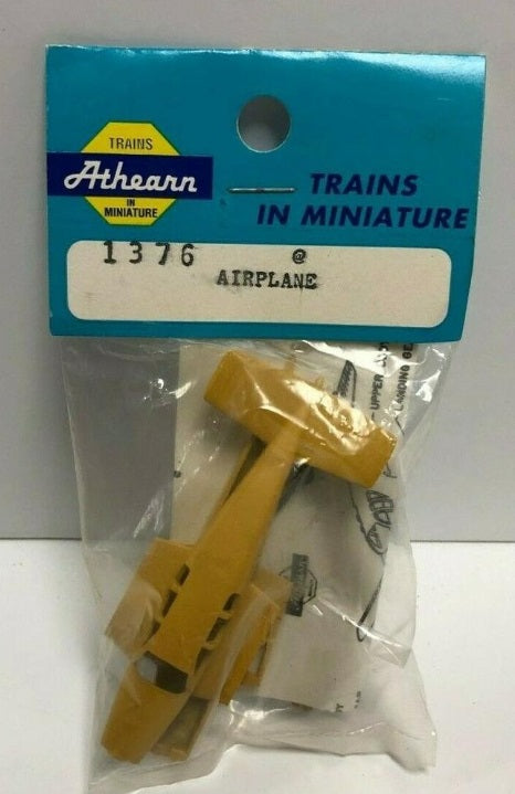 Athearn 1376 HO Yellow Airplane Plastic Kit