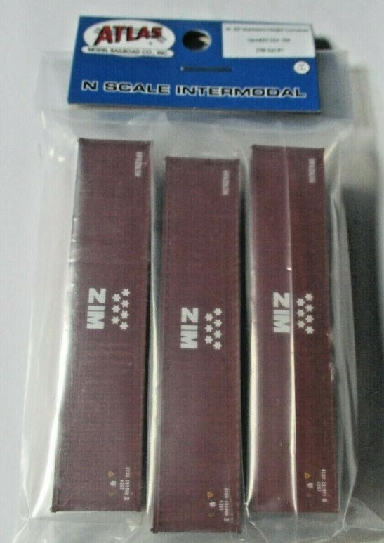Atlas 50004168 N ZIM 40' Standard Height Container Set # 1 (Pack of 3)
