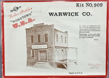 Korber 909 O Scale Warick Co. Building Kit