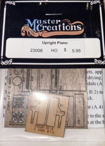 Master Creations 23008 HO Scale Upright Piano Kit