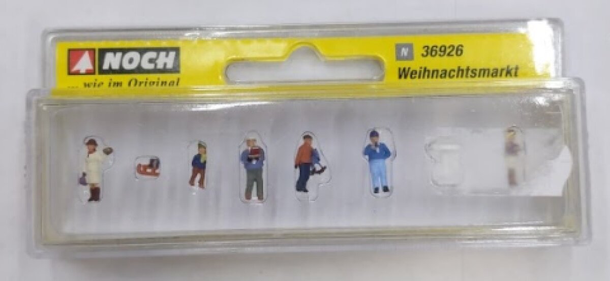 Noch 36926 N Scale Christmas Market Figures (Pack of 8)