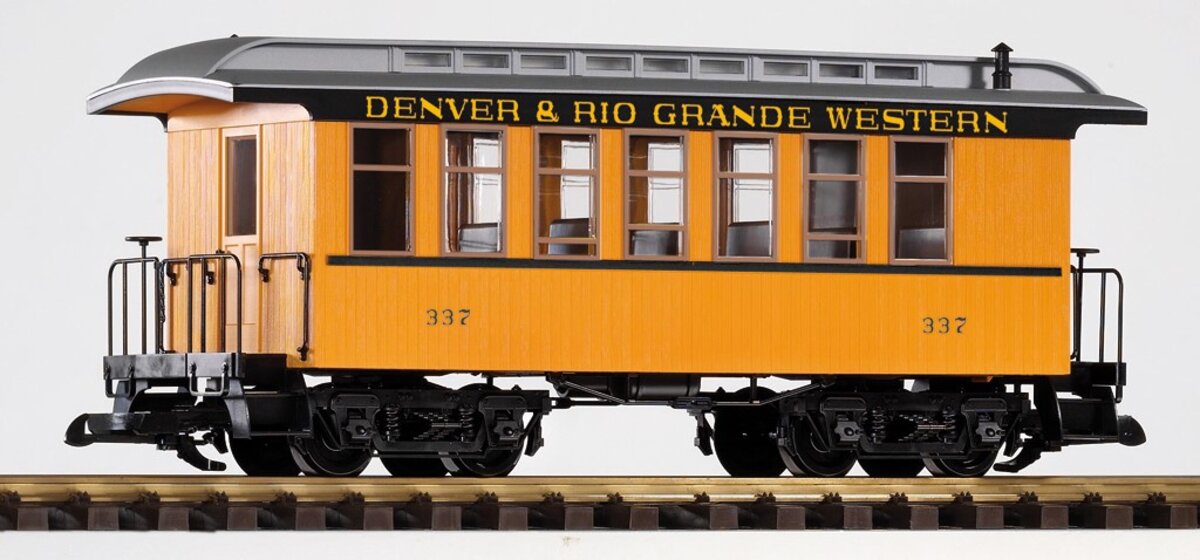 Piko 38610 G Denver & Rio Grande Western Wood Coach Yellow #337