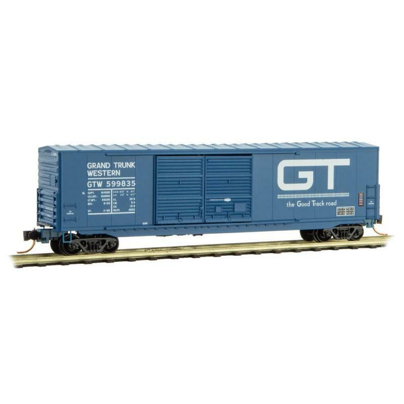 Micro-Trains 18200090 N GTW 50' Boxcar w/Double 8' Sliding Doors #599835