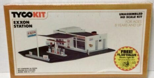 Tyco 7757 HO Exxon Station Building Kit