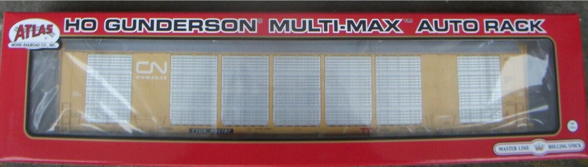 Atlas 20005663 HO Gunderson Multi-Max Auto Rack #695787 Freight Car ...