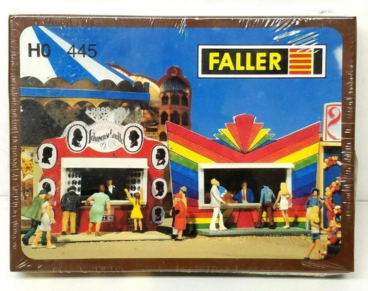 Faller 445 HO 2 Showmen's Booths Building Kit