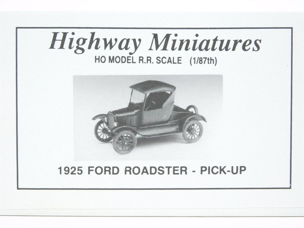 Jordan Products 360-213 HO Highway Miniatures 1925 Ford Roadster-Pick-Up Kit