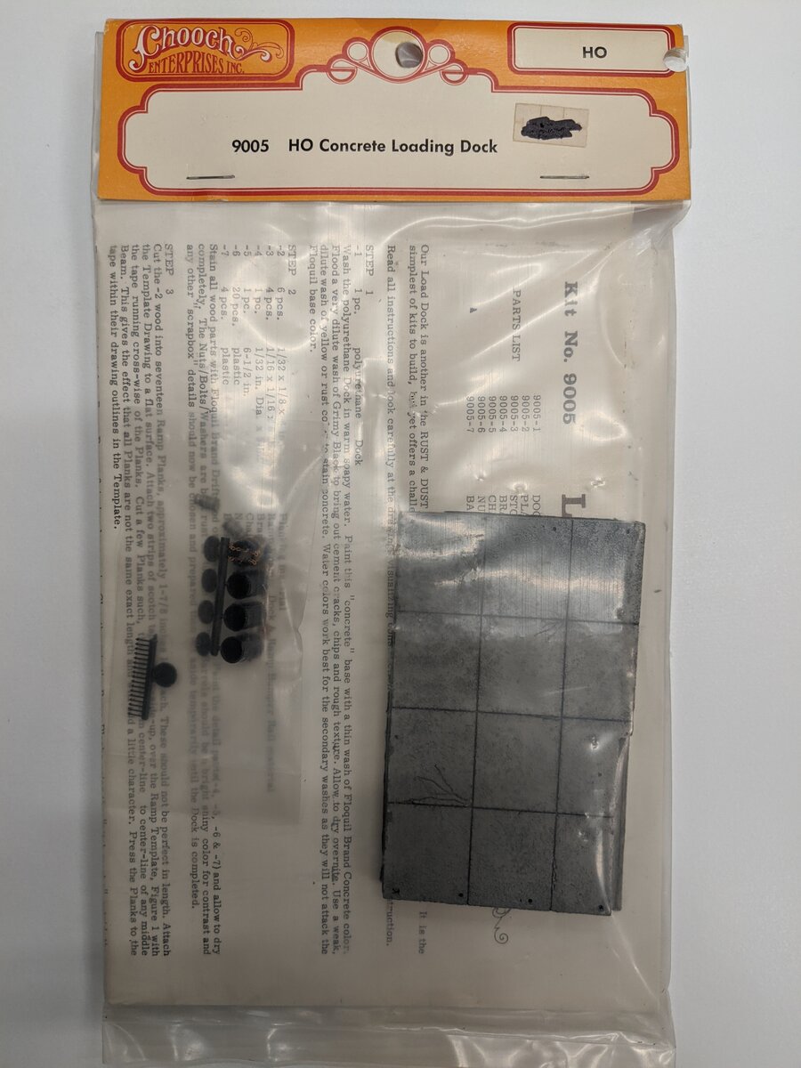 Chooch Enterprises 9005 HO Concrete Loading Dock