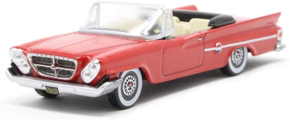Oxford Diecast 87CC61001 Red '61 Chrysler 300 Convertible Car