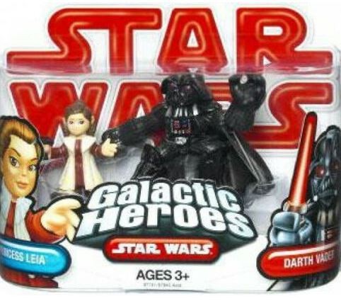 Hasbro Star Wars Galactic Heroes Princess Leia & Darth Vader Action Figure
