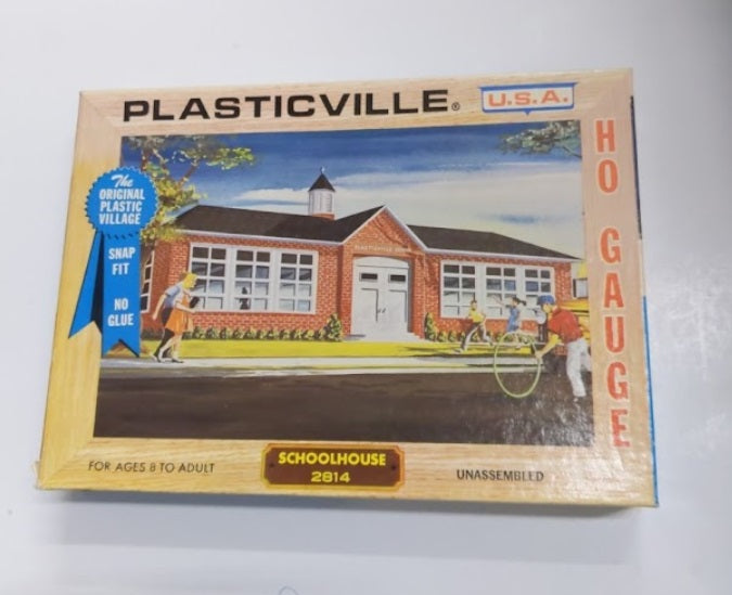 Bachmann 2814 HO Plasticville Schoolhouse Building Kit