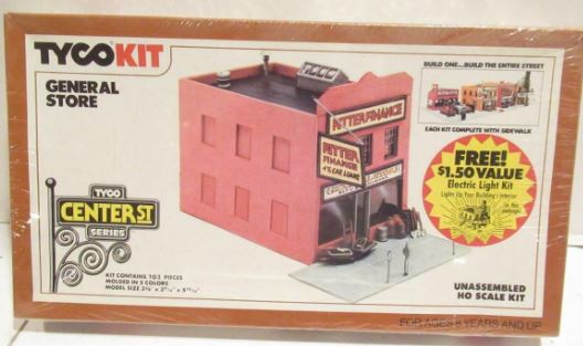 Tyco 7798 HO General Store Building Center St Series Kit
