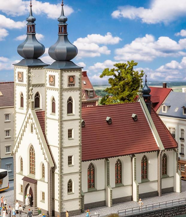Faller 130629 HO Town Church Building Kit