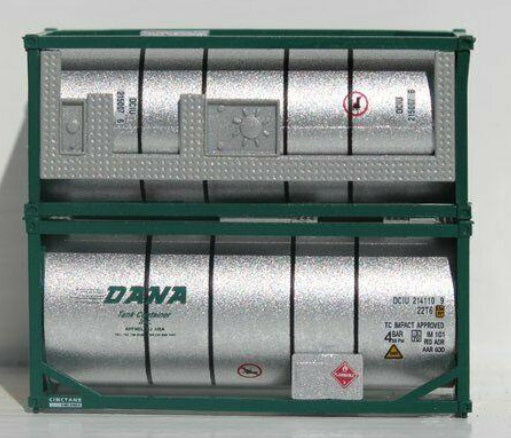 JTC Model Trains 205244 N DANA 20' Standard Tank Container (Set of 2)