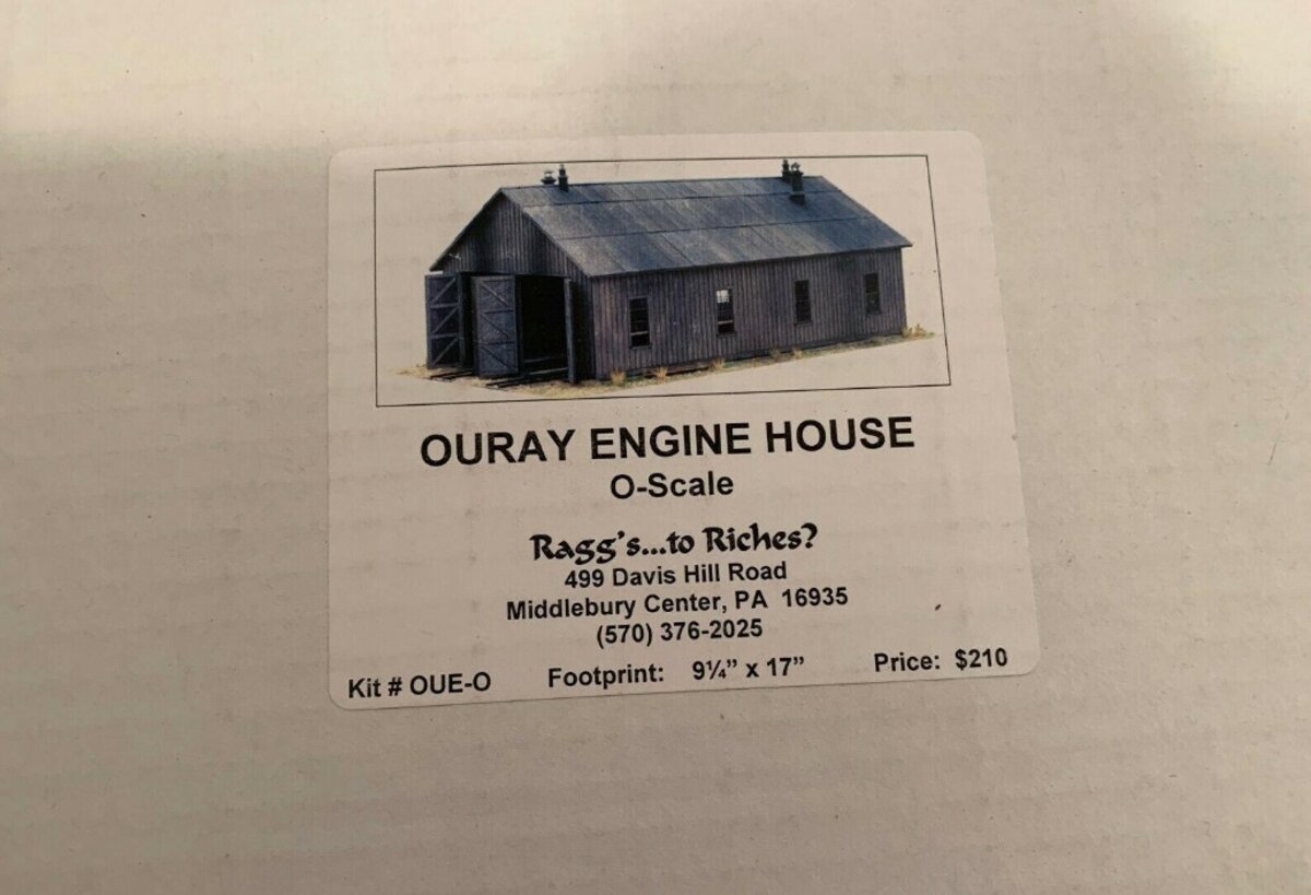 Raggs to Riches OUE-O O Scale Ouray Engine House Craftsman Kit