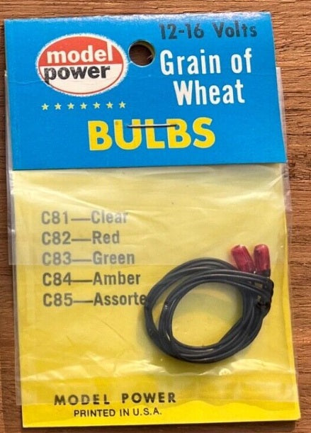 Model Power 391 Red C82 Red 12-16 Amp Grain of Wheat Bulbs (Pack of 3)
