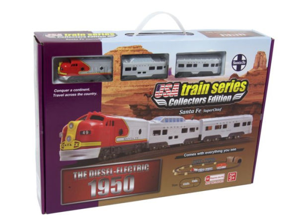 LEC USA 506662 US-1950- BNSF Super Chief Diesel F7 EMD A-Unit BTO Train Set