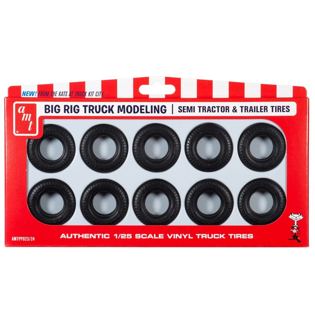AMT PP023 1:25 Big Rig Truck Tire Parts Pack