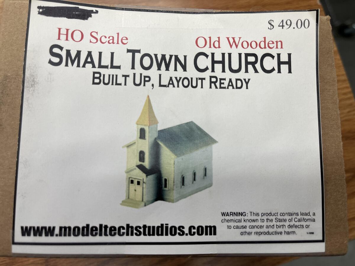 Model Tech Studios JN1097P HO Scale Small Town Church