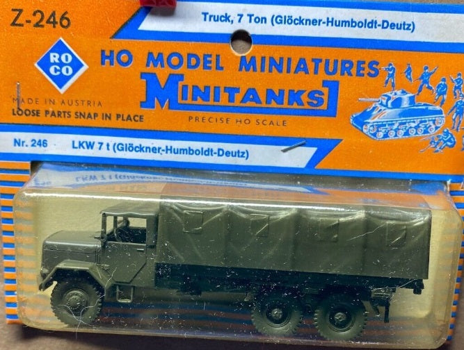 Roco Z-246 HO Mag. Deutz Jupiter Truck 7 Ton Minitanks