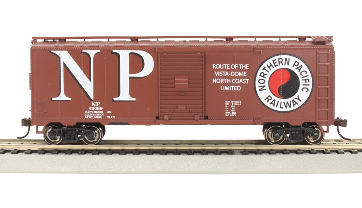 Bachmann 17015 HO Northern Pacific 40' Box Car #43099
