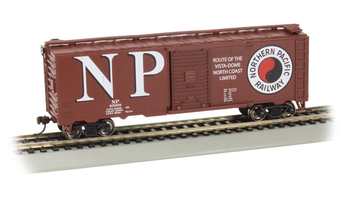 Bachmann 17015 HO Northern Pacific 40' Box Car #43099