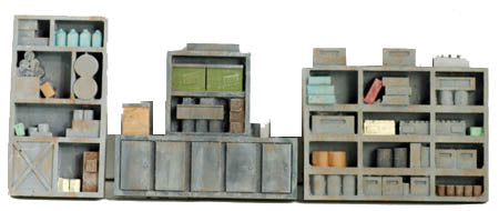 Model Tech Studios 1053 N Scale Detailed Shelving