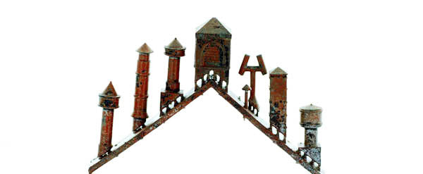 Model Tech Studios D-1034 N Scale Roof Vents 8 Assosted Vents